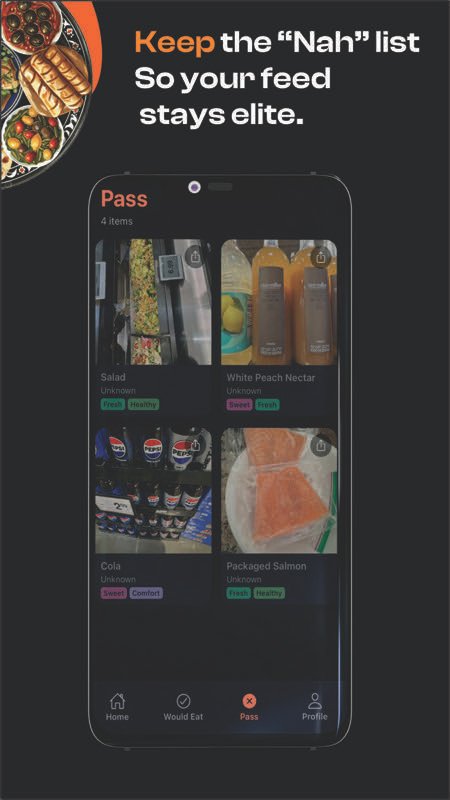 Pass collection screen